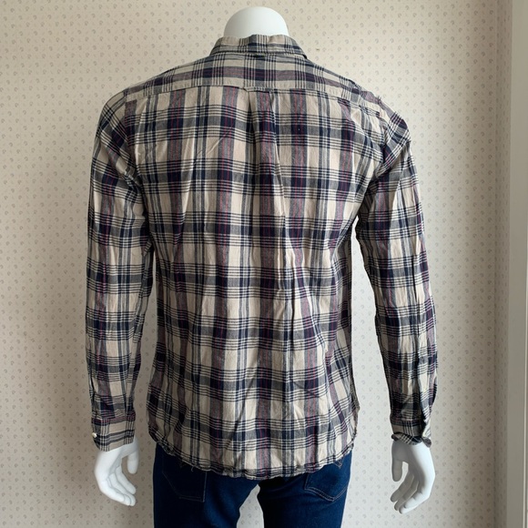 Kardo Fair Wage Plaid Button Down Shirt sz Large PWM2 - Picture 4 of 9